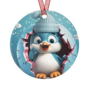 playful penguin metal ornaments cute holiday decor for christmas