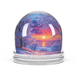 winter wonderland snow globe | holiday decoration, gift for christmas, cozy home decor, seasonal collectible
