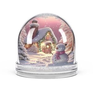 winter wonderland snow globe, holiday decor, christmas gift, cozy winter home, snowy scene, collectible ornament
