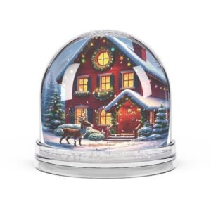 winter wonderland snow globe, christmas decor, holiday gift, snow globe collectible, cozy home decoration