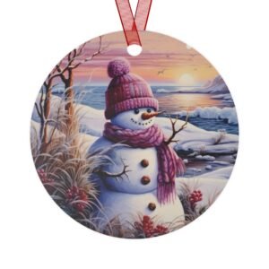 snowman holiday ornament