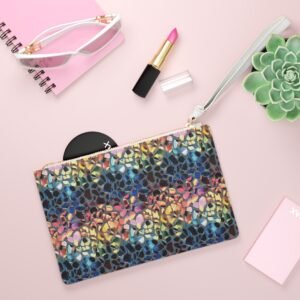 vibrant geometric clutch bag for boho style lovers