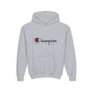 youth champion hoodie with unique drip design